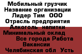 Мобильный грузчик › Название организации ­ Лидер Тим, ООО › Отрасль предприятия ­ Алкоголь, напитки › Минимальный оклад ­ 18 000 - Все города Работа » Вакансии   . Челябинская обл.,Усть-Катав г.